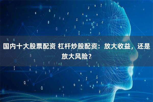国内十大股票配资 杠杆炒股配资：放大收益，还是放大风险？